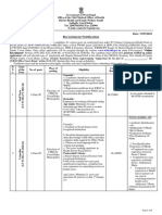 Memo No.: DH&FW/COB/3461 Date: 17/07/2023 Recruitment Notification