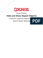 Hide and Show Report Objects