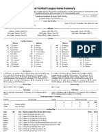 NYG - CAR Gamebook