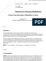 The Taoist Influence On Hua-Yen Buddhism - A Case of The Sinicization of Buddhism in China