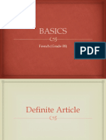 French Grade 08 - Basics
