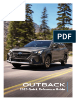 Subaru Outback 2023 Quick Reference Guide