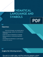 GE 4 - Lesson 2 (Mathematical Language and Symbols)