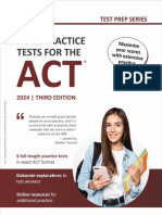 MathPracticeTestsfortheACT - 2024 - SAMPLE