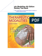 Therapeutic Modalities 4th Edition Starkey Test Bank