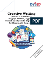 Q1 - Creative Writing 12 - Module 1 - Imagery, Diction and Figure of Speech