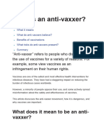 Anti-Vaccine Issue