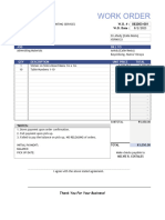 Work Order Template