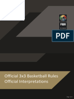 Fiba 3x3 Basketball Rules Interpretations Yellow Version