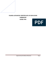 P525/2 Chemistry Paper 2: Uganda Advanced Certificate of Education Page 1