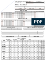 Template of Students Cardex