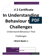 Level 2 Certificate in Understanding Behaviour That Challenges