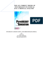 Integration of Current Trends of Positive Psychology in Clinical Practice: A Critical Analysis