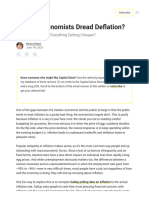 Why Do Economists Dread Deflation