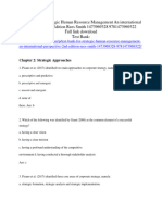 Test Bank For Strategic Human Resource Management An International Perspective 2nd Edition Rees Smith 1473969328 9781473969322