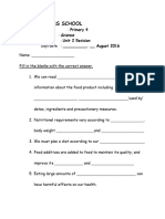 Science P4 Revision Unit 2