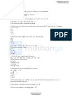 Class Questions Lecture 5 Application of Derivatives