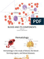 Hematology Lecture 1 - Blood and Its Components - Backup
