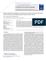 Thermo-Mechanical Modelling of Residual Stresses Induced by Martensitic Phase