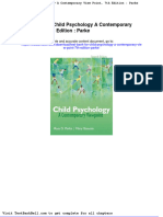 Test Bank For Child Psychology A Contemporary View Point 7th Edition Parke