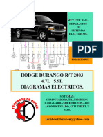 2003 Dodge Durango R T Libro de Diagramas