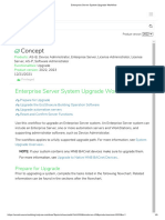 Enterprise Server System Upgrade Workflow