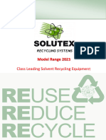 Solutex Solvent Recycling Range 2023