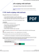 UNIX Shell Scripting With Ksh-Bash