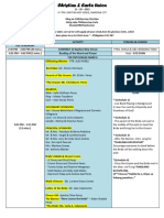 CHRISTIAN and CARLA Wedding Program (Technical Script)