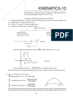 01 Kinematics Formula