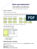 Written Addition and Subtraction