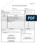 Inspection of Acceptance Report