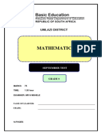 Grade 9 Sept Test 2023.