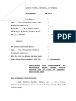 Application For Maintenance Under Section 125 of Cr. P. C., 1973