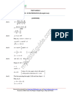 11 Mathematics Straight Line Test 05 Answer k84v