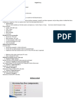 Essay Dimensions