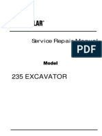 Caterpillar Cat 235 EXCAVATOR (Prefix 62X) Service Repair Manual (62X00289 and Up)