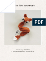 Simple Fox Bookmark Patternby Yarn Wave