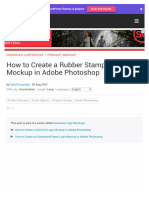 How To Create A Rubber Stamp Logo Mockup in Adobe Photoshop