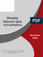 Monthly Editorial Quiz Consolidation (November 2023)