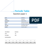 4.1 - The Periodic Table 1c - Edexcel Igcse 9-1 Chemistry Qp-Updated Unlocked