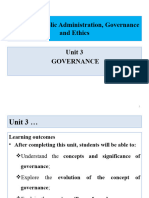 Unit 3 Governance