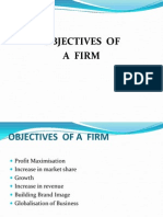 Objectives of Firm