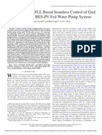 Extended FOGI-FLL Based Seamless Control of Grid Synchronized BES-PV Fed Water Pump System