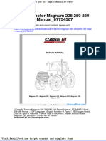 Case Ih Tractor Magnum 225 250 280 310 Repair Manual 87754567