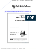 Clark Forklift C 20 25 30 33 35 D p232d 9677 KF Parts Manual 8039006 02 2012 en KR