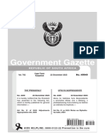 Government Gazette: Republic of South Africa