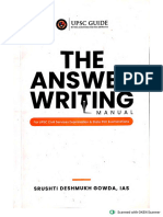 Answer Writing Manual Books by Srushti Jayany Deshmukh