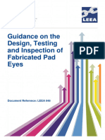 LEEA-048 Guidance On The Design Testing and Inspection of Fabricated Pad Eyes Version 2 July 2015