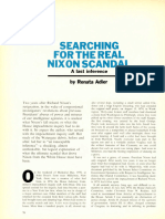 "Searching For The Real Nixon Scandal" - Renata Adler